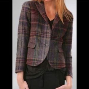 Theory “ Shamara” leather trim wool blazer* 6